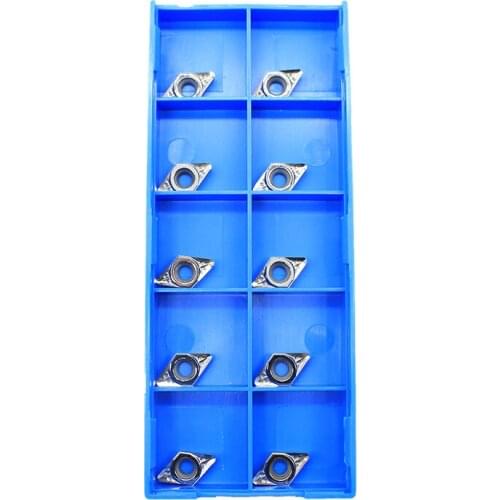 10PCS DCGT 070208 AK H01 Aluminum Cutter Turning Tools DCGT070208 Blade Insert Cutting Tool CNC Tools AL TIN Alloy Wood