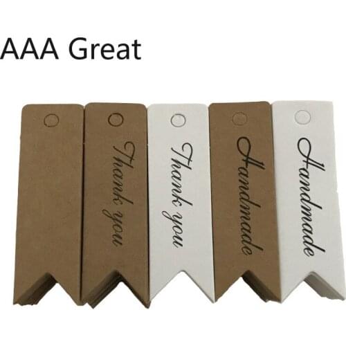 1000Pcs/Lot Blank Kraft Paper Business Cards Word Card Message Card DIY Gift Card New Year Package Clothes Wedding New
