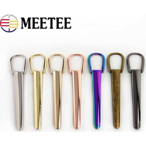 Meetee 2/4pcs Fashion Bag Handle Strap Metal Buckles Handbag Decorative Buckle Bag Hanger Connector DIY Bag Hardware Accessories