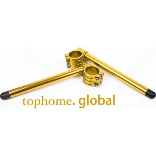 43mm Golden Regular Normal Handlebars Universal CNC Clip Ons Fork Handle Bars Motorcycle Clip-On