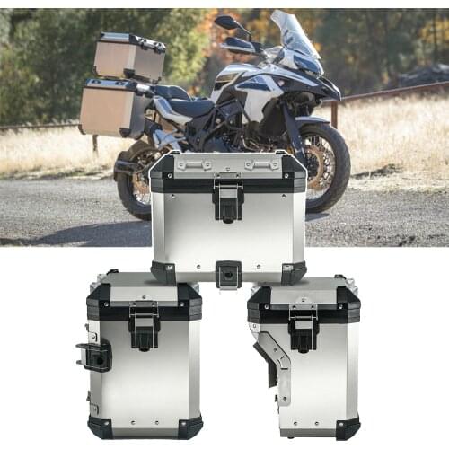 Motorcycle Panniers Box Frame Rack Case For Benelli TRK502X TRK-502X TRK 502 X Side Bracket Top Rear Box Luggage Saddlebag Trunk