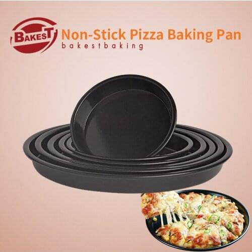 BAKEST Round Shape Non-Stick Deep Pizza Pie Baking Pan Multiple Size Selection