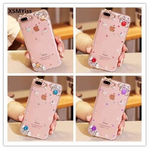 XSMYiss Rhinestone Case Cover For Huawei P8 P9 P10 P20 P30 PLUS LiTE Mate10 20 Pro Lite Diamond Soft Mobile phone Case Cover