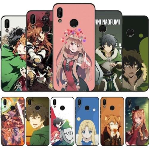 Yuusha no nariagari black soft Phone Case for huawei P40 P30 P20 P10 Pro lite P9 Lite nova 4E 6SE Psmart 2019 Y6 9 Prime