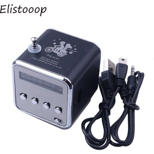 Mini Digital FM Radio Speaker MP3 Player Mini portable Radio FM Receiver Stereo Loudspeaker Support SD TF Card