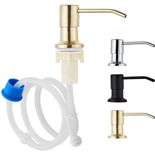 Kitchen Sink Soap Dispenser Detergent Liquid Soap Lotion Machine Stainless Steel Head Cleaning Home Improvement