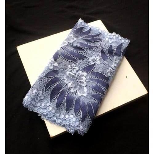 Free shipping 22CM Wide Elastic Stretch Lace Trim wedding dress skirt lace trim