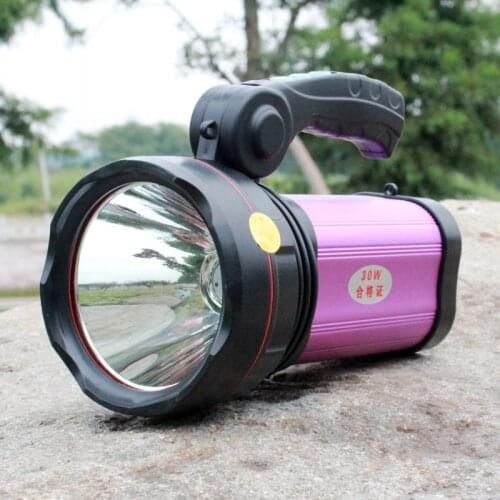 YUPARD Flashlight Torch Searchlight flood light outdoor fishing camping hunting USB power bank bright XM-L T6 LED 30W spotlight