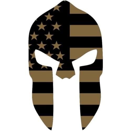 8.7CM*15.2CM Film Classics SPARTAN HELMET Coyote Style Personality Decals Car Sticker C1-7011