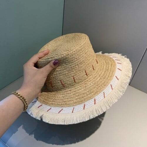 Wide Brim Summer Hats for Women 2021 New Beach Sun Protection Straw Hat Sombreros De Sol Chapeau Paille Gorro Cappelli Da Sole