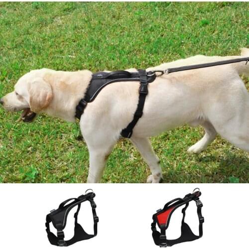 Dog Harness Soft Padded Dog Vest Harness no pull Reflective Dog Strap Easy Control Handle for Medium and large Dog Walking