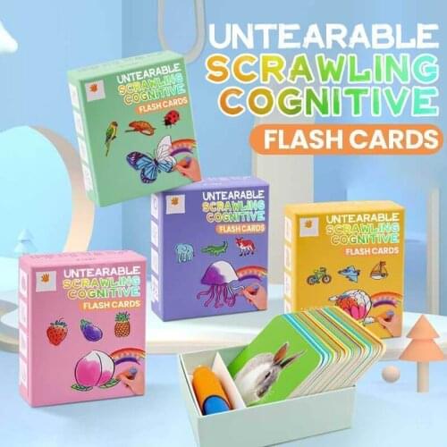 Untearable Scrawling Cognitive Flash Cards