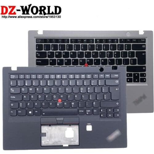 New Palmrest Upper Case With Canadian French Backlit Keyboard for Lenovo Thinkpad X1 Carbon 5th Gen Laptop C Cover 01LX500