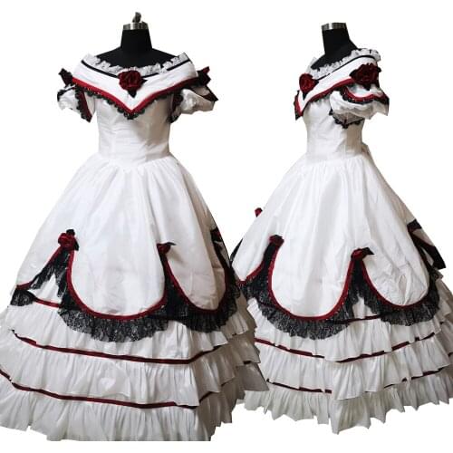 2020 New victorian Halloween Cosplay dress Colonial Georgian Renaissance Gothic Historical dress D-515