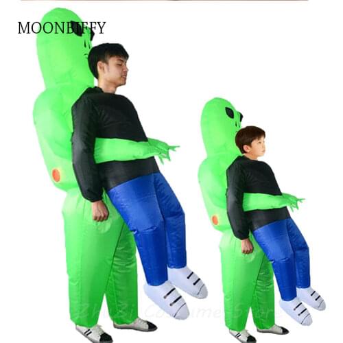 New Inflatable Dinosaur Costume Alien Sumo Party Costumes Unicorn Suit Dress Cosplay Disfraz Halloween Costumes for Adult Kids