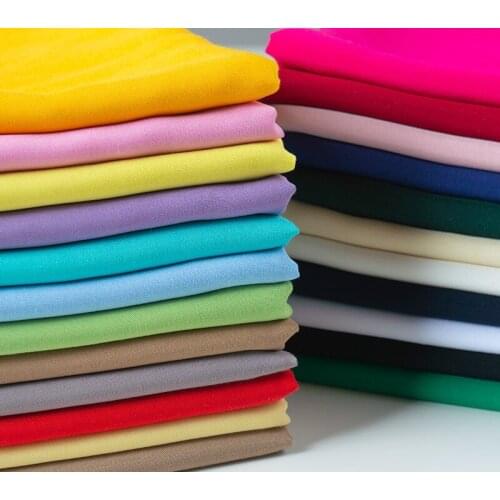 50x155cm Solid Color Cotton Fabric Lined with Silk Bottoming Spring and Summer Candy Color Cloth Fabric