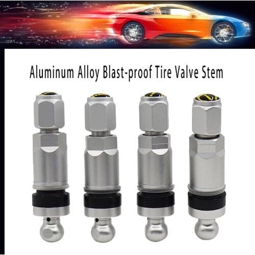 4 pcs Alloy blast-proof TPMS Tire Pressure Monitoring System Tubeless Tire Valve Stem Repair Kit for BMW 1 2 3 4 5 6 7 Series