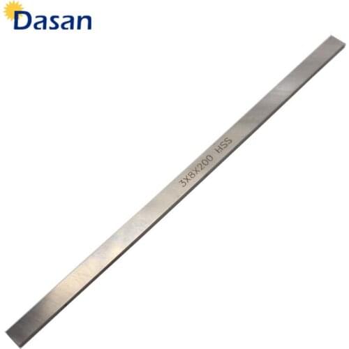 10pcs CNC Lathe HSS Rectangle Shape Bit Cutting Boring Bar 3mmx8mmx200mm Fly Cutter Cutting Lathe Tool Bit