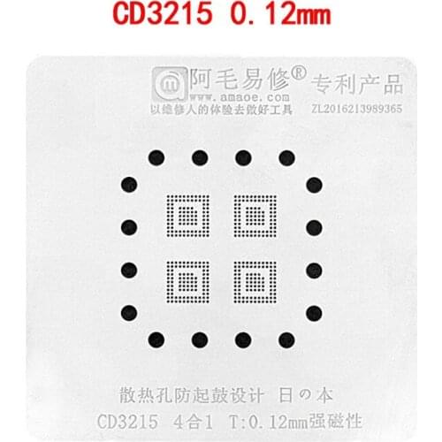 BGA Stencil For Macbook CD3215C00 CD3215COO CD3215C00ZQZR CD3215B01 CD3215B02 Chip Reballing Tin Plant Net Solder Heat Template