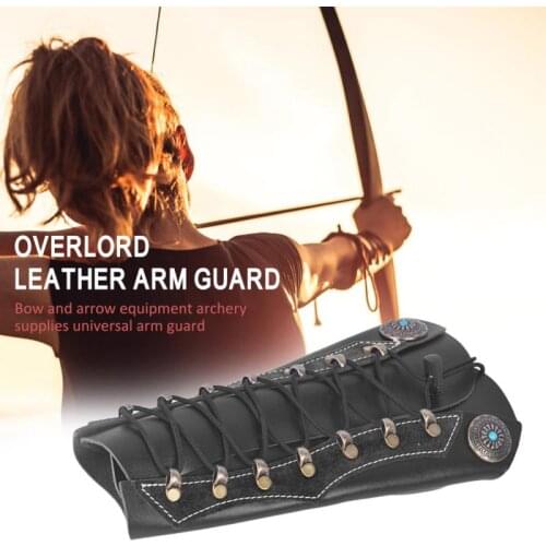 Breathable Cowhide Archery Arm Guard Outdoor Hunting Arm Protection Breathable Recurve Bow Arrow Arm Guard Hunting Accessories