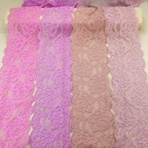 10 Yards/lot Elastic Stretch Lace Trim Sewing 53/55mm Width /garment/apparel Elastic Lace