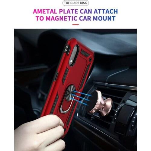 100pcs/lot Car Ring Bracket Armor Phone Case For Samsung Galaxy A90 A80 A70E A70 A70S A60 M40 A50 A50S A40 A30 A30S A20 A10