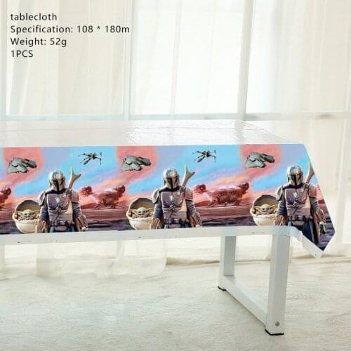 108*180cm Cartoon Party Supplies Tablecloth For Kids Disposable Tablecloth Favor Superhero Princess Birthday Festival Decoration