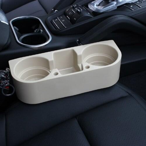 3 In 1 Automobile Vehicle Seat Gap Organizer Car Cup Holder Plastic Phone Holder Drink Storage Box