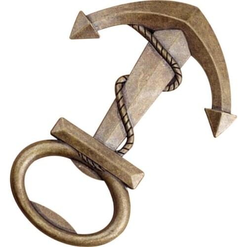 3D Anchor Shaped Beer Opener Metal Three-dimensional Retro Zinc Alloy Sea Direction Anchor Beer Bottle Opener Wedding Favor Gift