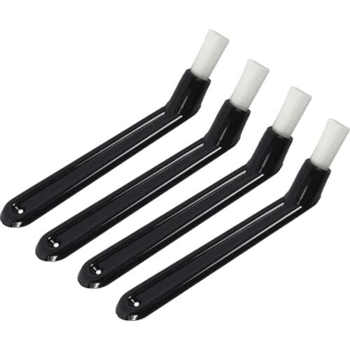 4-Pack Angled Nylon Coffee Espresso Machine Cleaning Brush Coffee Group Head Brush, Black Color, 5.5 inches Long