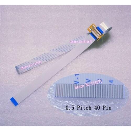 550mm Type A 0.5 Pitch 40Pin Flexible Flat Cable Extension cord 40Pin Extension Cable Adapter TTL 40P FPC Extend connector joint