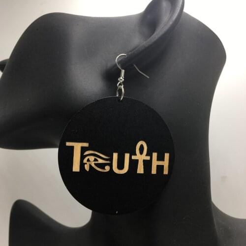 Free shipping!! Agyptian symbol Ankh Wooden Earrings