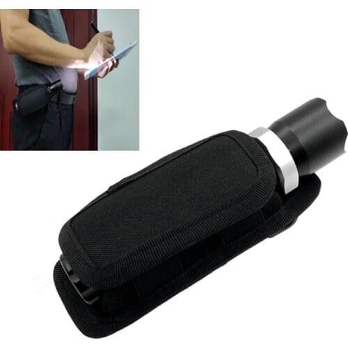 Flashlight Molle Nylon Bag Flashlight Pouch Tactical Combat Portable Lightweight Eletronic Torch Carrier Outdoor Utility Tool