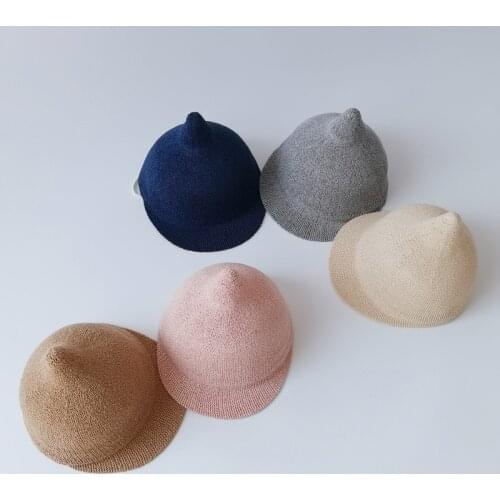 Newnest Korean Version Baby Caps Breathable Pacifier Hats Boys Girls Sunshade Hat Solid Color Kids Toddler Baseball Cap Visors