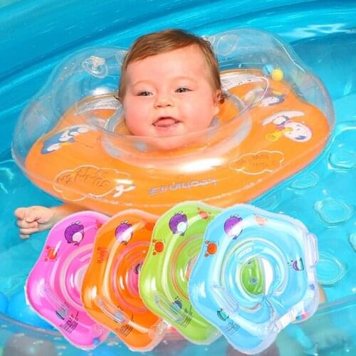 Newborn Neck Ring Safety Swimming Ring Inflatable Cushions Float Swimming Pool Baby Access Infants Floating Circle Accessories