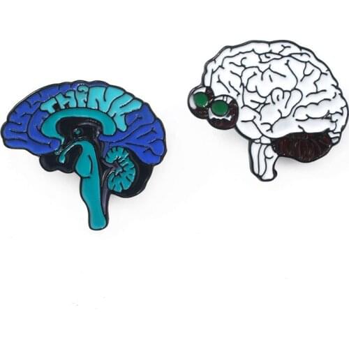 Creative Anatomical Brain Brooches Medical Human Organs Brooch Neurology Badge Pins For Men Lady Doctor Nurse Gifts Jewelry