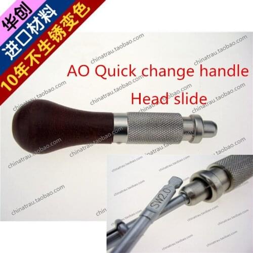 Medical Orthopedic instrument Quick change handle AO quick coupling screwdriver handle synthes handle stainless steel Head slide