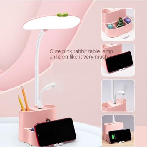 Multifunctional Led Eye Protection Pen Holder Desk Lamp Creative Cute Charging Student Dormitory Children Desk Work Reading Lamp
