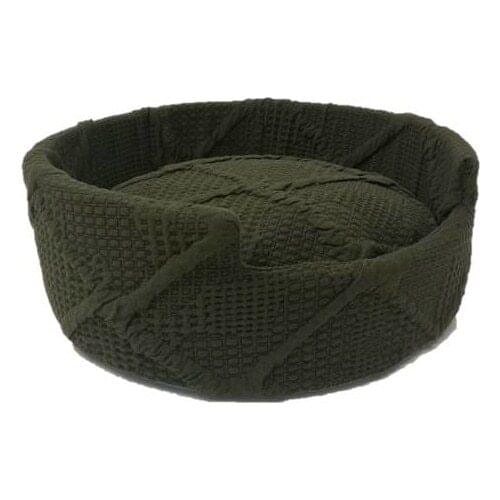 Muud Fashion Washable Donut Cat Bed (50x20) Sponge & Fiber Khaki