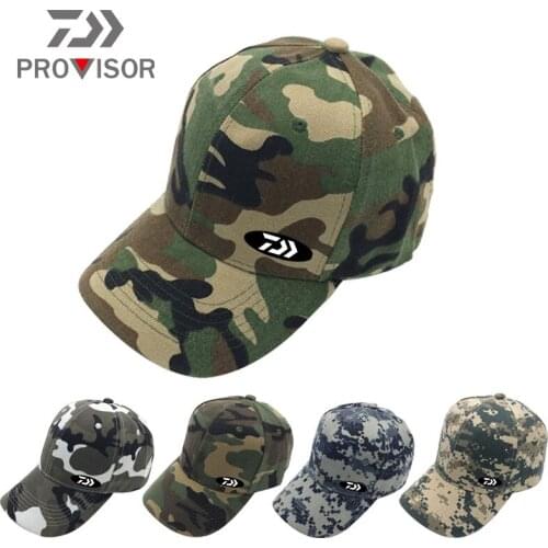 Daiwa Men Fishing Sun Hat Outdoor Korean Version of the Sunscreen Breathable Sunshade Camouflage Couple Hat Casual Baseball Cap