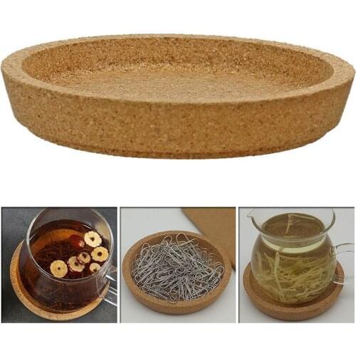 Round Cork Coaster Dish Wooden Slip Slice Heat Insulation Placemat Tea Coasters Cup Mug Drinks Holder Mat Pads Coffee Drinks