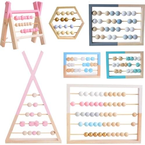 Table Decoration Wooden Crafts Educational Toy Mini Abacus Children Early Math Learning Toy Numbers Counting Calculating Beads
