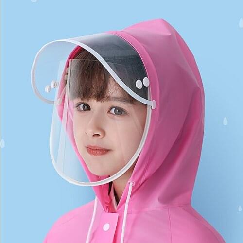 Cartoon Waterproof Raincoat for Children Kids Baby Rain Coat Poncho Boy Girls Primary School Students Siamese Rain Suit Backpack