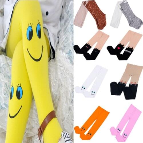 Newest Fashion Toddler Kids Baby Girl Smiley Face Cotton Casual Warm Long Socks