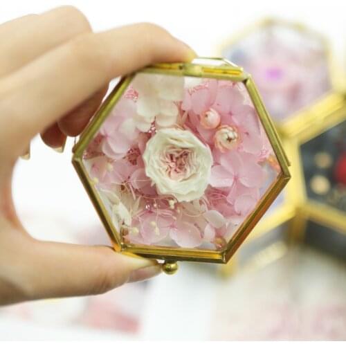 Personalized glass Jewelry Box Ring Bearer Pillow, Rustic Wedding Ring Holder Box Proposal Engagement Gift