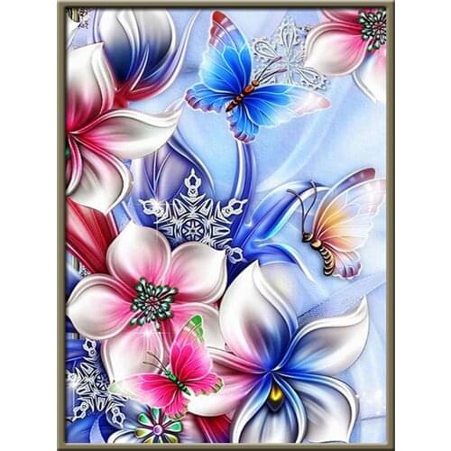 Landscape Flower DIY Embroidery 11CT Cross Stitch Kits Needlework Craft Set Cotton Thread Printed Canvas Home Sale