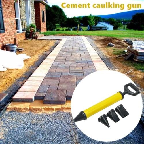 Cement caulking gun Cement Lime Pump Grouting Mortar Sprayer Applicator Grout Filling Tools With 4 Nozzles Garden paving tools