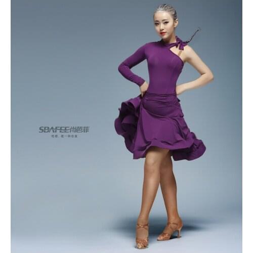 Latin Dance Dress Women Sexy Ballroom tango Latin Shirts Skirt danskleding franjas roupas tanzrock latein Wear Costumes for Girl