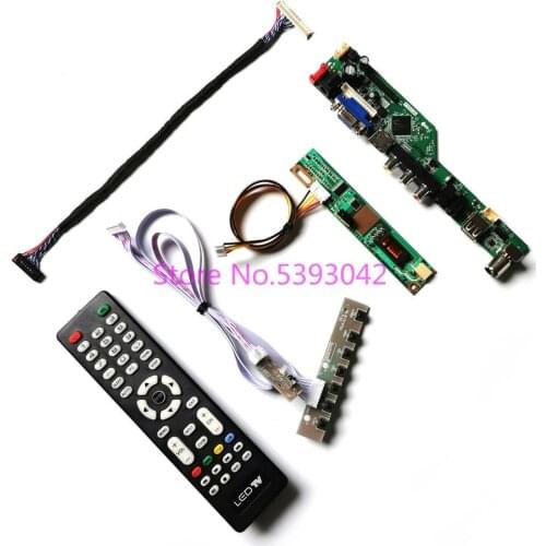Fit LP154W01 (A1)/(A3)/(A3)(K1)/(A3)(K2)/(A3)(K3) Remote TV 1CCFL 30-Pin LVDS 1280*800 VGA USB analog controller board kit