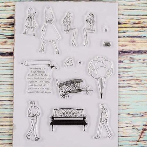 Happy for you Transparent clear stamp for DIY Scrapbooking/Card Making/Kids Christmas Fun Decoration Supplies